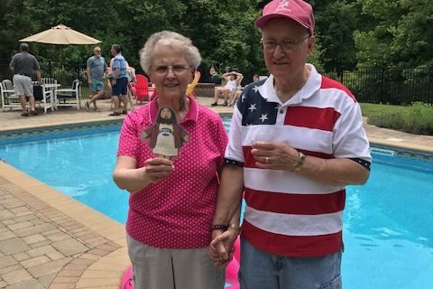 Flat Jesus Poolside at a Quonset Airshow Party