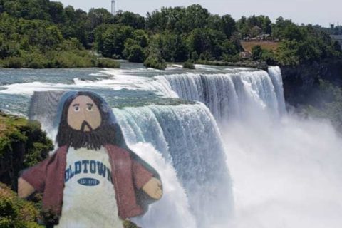 Flat Jesus at the Falls