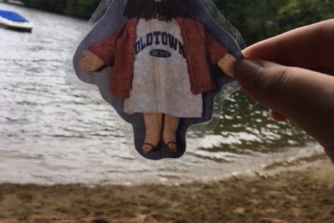 Flat Jesus at the Lake