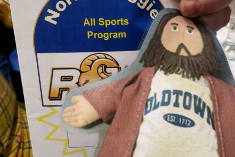 Flat Jesus at the Norflok Aggie Sports Banquet