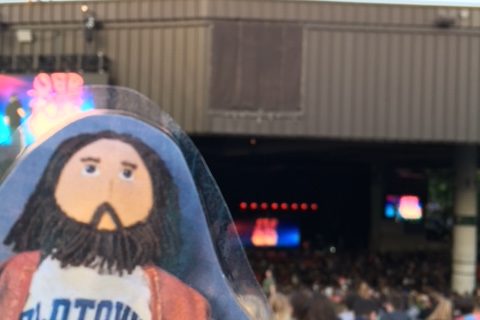 Flat Jesus Rapping at the Xfinity Center