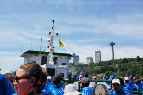 Flat Jesus Rides the Maid of the Mist