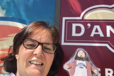 Flat Jesus at the Ludlow Plaza on the Pike