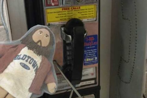 Flat Jesus Phones Home