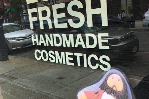 Flat Jesus Shopping in Boston