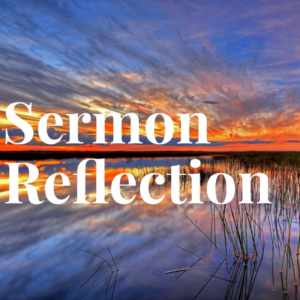 Sermon Reflection