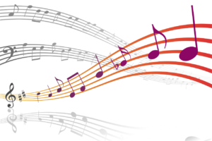 Musical notes png, transparent background